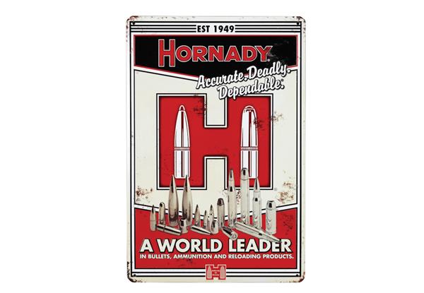 Hornady Vintage Tin Sign