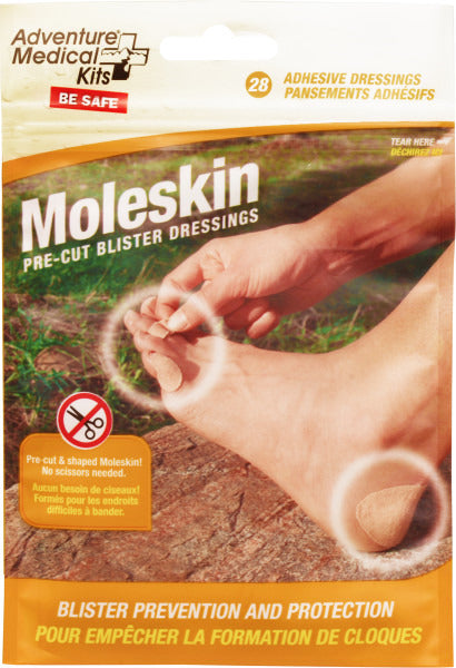 Moleskin, Pre-Cut and Shaped, 22 Pc, Case of 12