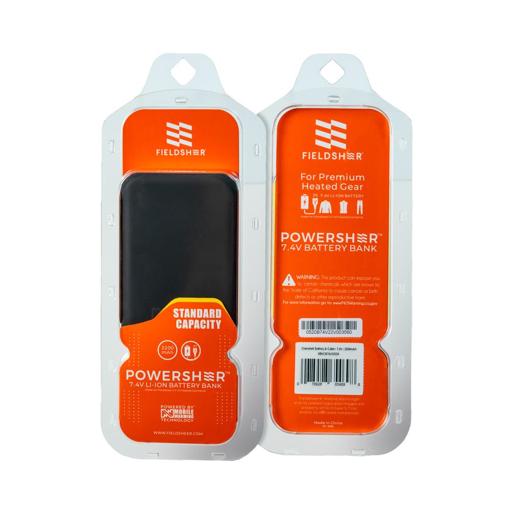 Mobile Warming 7.4V Powersheer Standard Battery & Cable - MWCB74V02220