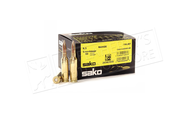 Sako Range 6.5 Creedmoor 144gr FMJBT Ammunition – 50 Rounds