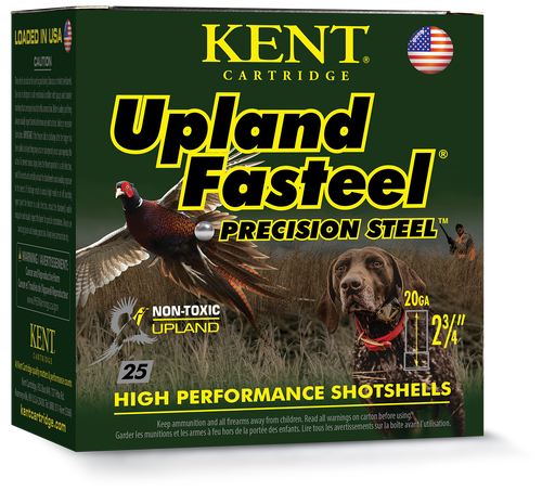 Kent Upland Fasteel 20 Gauge shotshell ammunition