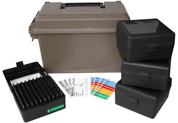 AMMO CAN 223 CALIBER - 400RND INCLUDES 4EA RS-100'S Dark Earth