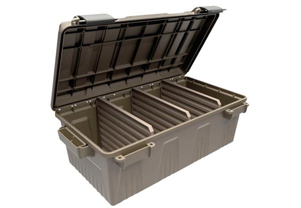AMMO CRATE DIVIDED UTILITY BOX, DARK EARTH