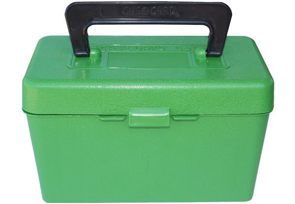 DELUXEAMMOBOX 50RND HDL 300 WSM 300 REM ULTRA MAG Green