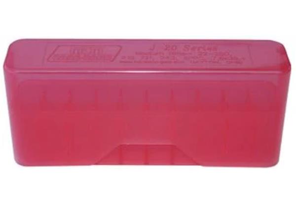 RIFLE SLIP-TOP 20 ROUND 7MM REM TO 338 WIN MAG CLEAR RED