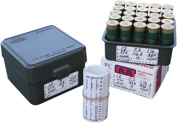 RELOADING LABELS FOR SHOTGUNNERS EASY LOAD DATA 50 PACK