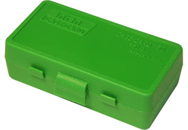 AMMO BOX 50 ROUND FLIP-TOP 25 ACP, 32 LC GREEN