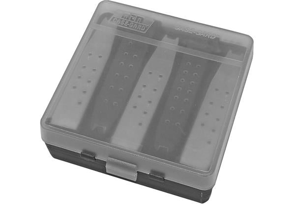 COMPACT HANDGUN MAG CASE, CLEAR SMOKE