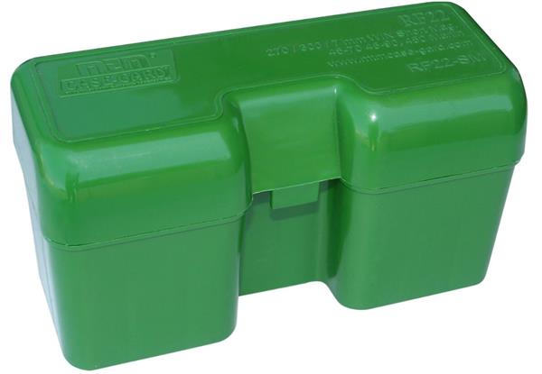 AMMOBOX 22RND FLIPTOP 338 WSM 45-70 450 MARLIN Green