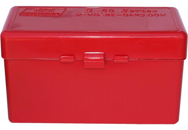 AMMO BOX 60 ROUND FLIP-TOP 270 WIN, 30-06, 25-06 RED