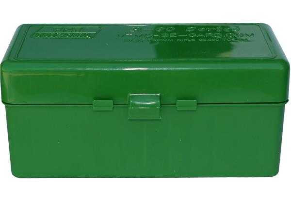 AMMO BOX 60 ROUND FLIP-TOP 243, 308 WIN, 220 SWIFT GREEN