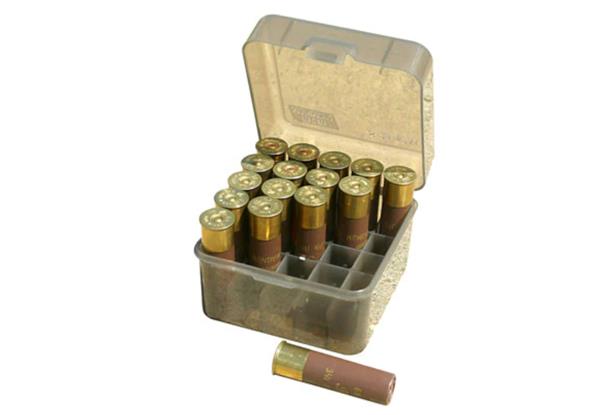 SHOTSHELL BOX 25RND FLIPTOP 10 12 GAUGE UP TO 3.5" CLRSMK