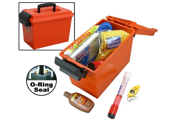 SPORTSMEN'S DRY BOX O-RING SEALED 14X7.5X9" ORANGE