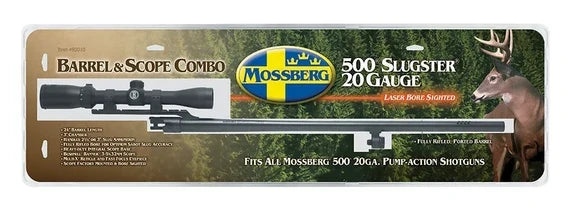 Mossberg 500 500 Slug Barrel 20 Gauge 24" Integral Scope Base With Scope