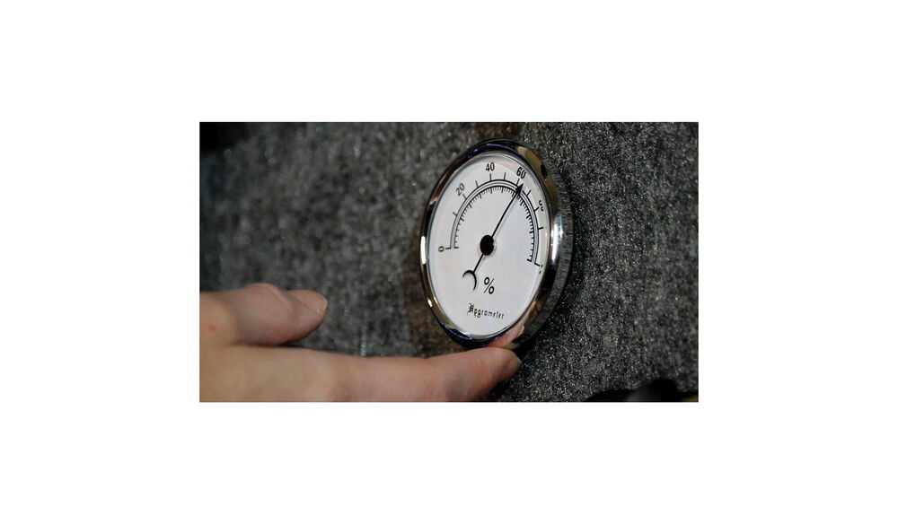 Lockdown analog hygrometer