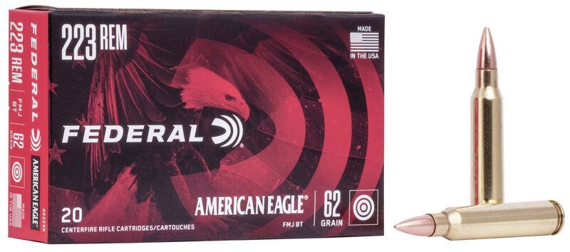 FEDERAL - AMERICAN EAGLE .223 - 62GR - 20PK