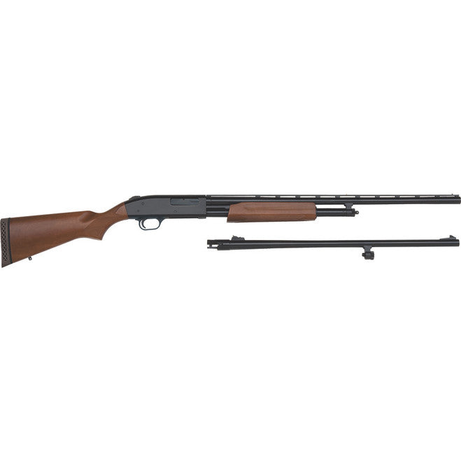Mossberg 500 Bantam Combo 20 Gauge 22" Vent Rib & 24" RS Barrel Blued / Wood Stock product image