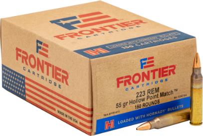 Frontier Ammo 223 Rem 55 Gr Hollow Point Match (150)