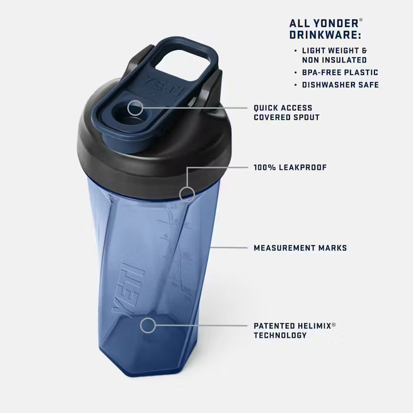 YETI Yonder 798 ml Shaker Bottle With Helimix Technology