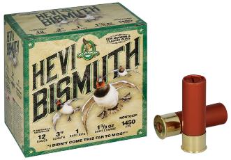 HEVI-SHOT Ammunition HEVI-BISMUTH 12 Gauge 3" 1-3/8 OZ #1 (25)