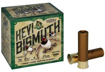 HEVI-SHOT Ammunition HEVI-BISMUTH 12 Gauge 3-1/2" 1-1/2 OZ #4 (25)