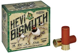 HEVI-SHOT Ammunition HEVI-BISMUTH 12 Gauge 2-3/4" 1-1/4 OZ #4 (25)