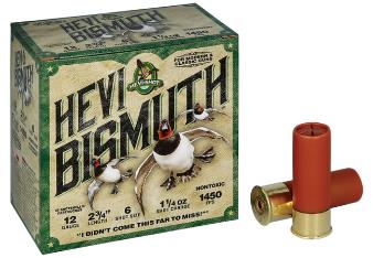 HEVI-SHOT Ammunition HEVI-BISMUTH 12 Gauge 2-3/4" 1-1/4 OZ #6 (25)