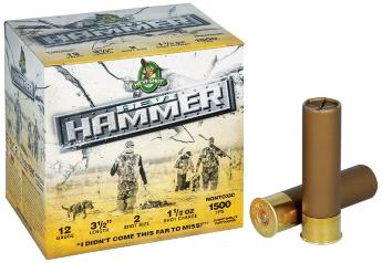HEVI-SHOT Ammunition HEVI-HAMMER 12 Gauge 3-1/2" 1-1/2 OZ #2 (25)