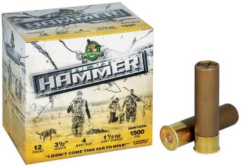 HEVI-SHOT Ammunition HEVI-HAMMER 12 Gauge 3-1/2" 1-1/2 OZ #4 (25)
