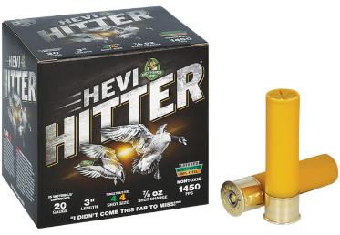 HEVI-SHOT Ammunition HITTER 20 Gauge 3" 7/8 OZ #4 TUNGSTEN/STEEL (25)