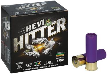 HEVI-SHOT Ammunition HITTER 16GA 2-3/4" 1OZ #4 TUNGSTEN/STEEL (25)