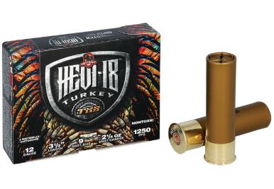 HEVI-SHOT Ammunition 18 TSS TURKEY 12 Gauge 3-1/2" 2-1/4 OZ #9 (5)
