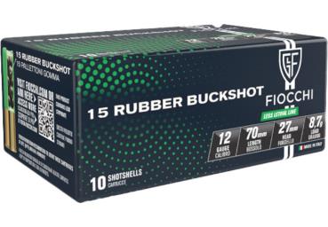 FIOCCHI AMMO 12GA RUBBER BUCK 2-3/4" 15OZ RBK 790 FPS (10)