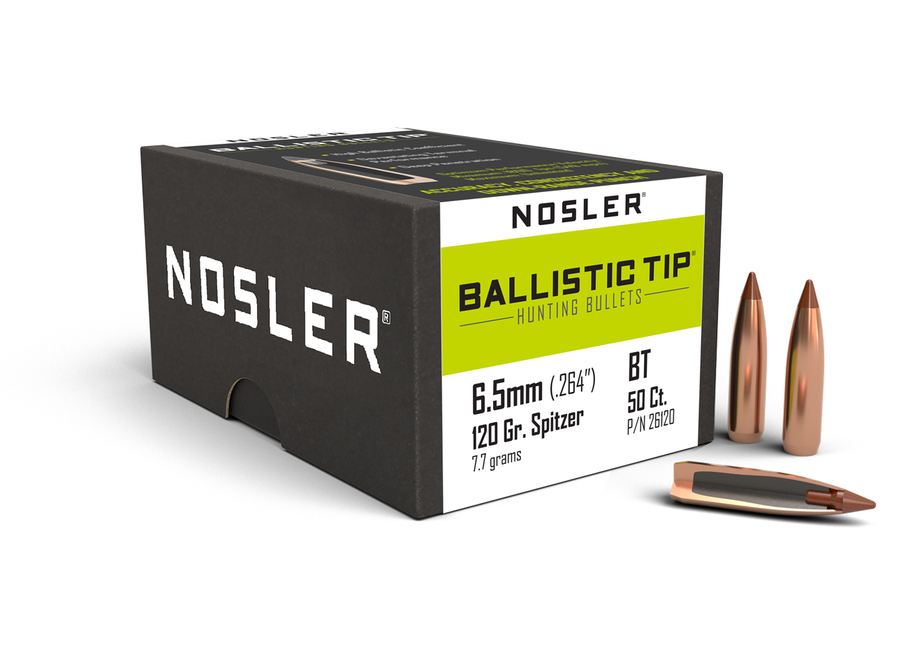 Nosler 6.5mm 120gr Ballistic Tip product image