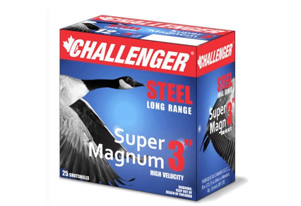 CHALLENGER Ammunition 12 Gauge STEEL SUPER MAGNUM 3" 1-3/8 OZ 3" #2