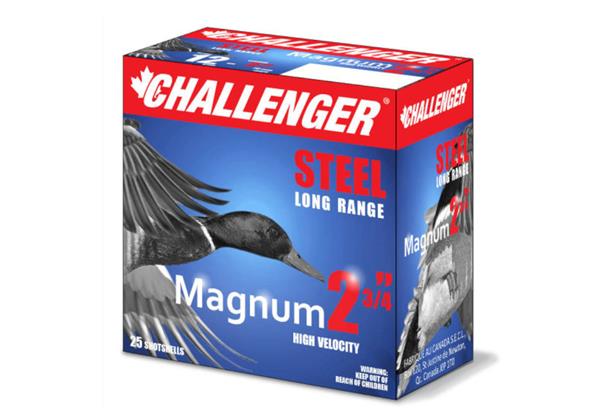 CHALLENGER Ammunition 12 Gauge STEEL MAGNUM 1-1/16 OZ 2-3/4" #4