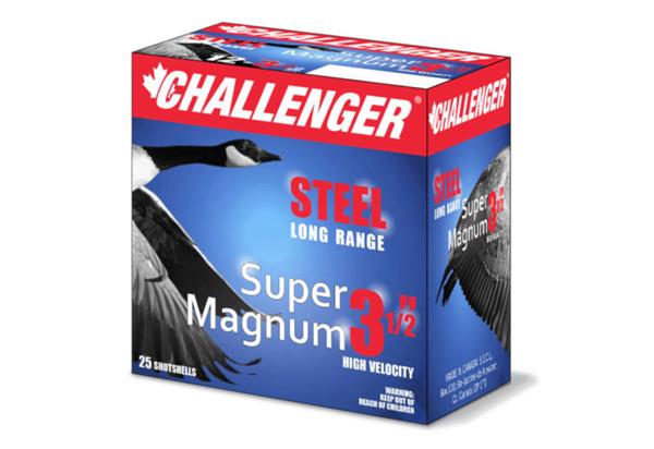 CHALLENGER Ammunition 12GA STEEL SUPERMAG 3.5" 1-1/2 OZ 3-1/2 #BB