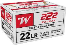 WINCHESTER AMMO 22 LR 222 HP CP 36 GR