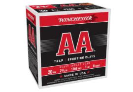 WINCHESTER AMMO 20 GA 2-3/4" #8 AA HEAVY TARGET 1 OZ