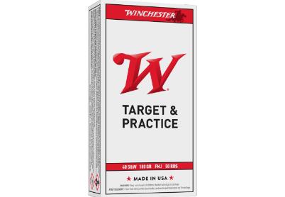 WINCHESTER AMMO 40 S&W USA TARGET FMJ 180 GR