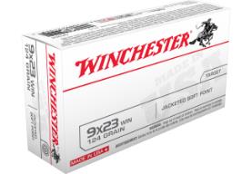WINCHESTER AMMO 9 X 23 WIN USA TARGET JHP 124 GR