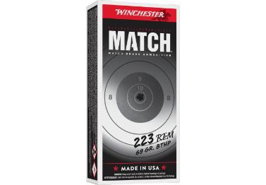 WINCHESTER AMMO 223 REM MATCH HPBT 69 GR