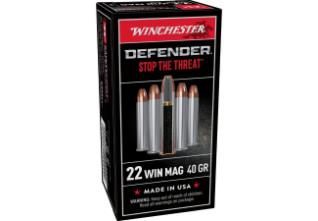 WINCHESTER AMMO 22 WMR PDX1 DEFENDER JHP 45 GR