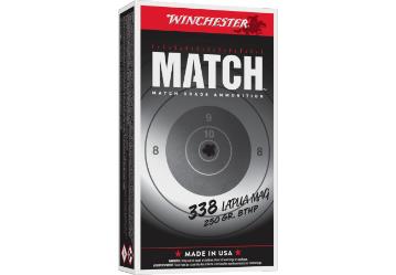 WINCHESTER AMMO 338 LAPUA MATCH HPBT 250 GR
