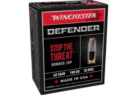 WINCHESTER AMMO 40 S&W DEFENDER BONDED JHP 180 GR