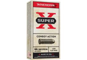 WINCHESTER AMMO 44 S&W SPCL SUPER-X TARGET COWBOY LFN 240GR