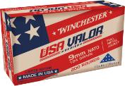 WINCHESTER AMMO 9MM NATO USA VALOR TARGET FMJ 124 GR