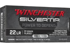 WINCHESTER Ammunition 22 LR SILVERTIP SEGMENTING HP PLATED 37 gr