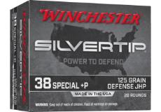 WINCHESTER Ammunition 38 SPL +P SILVERTIP 125 gr JHP