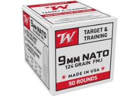 WINCHESTER AMMO 9MM NATO 124GR FMJ - LOOSE